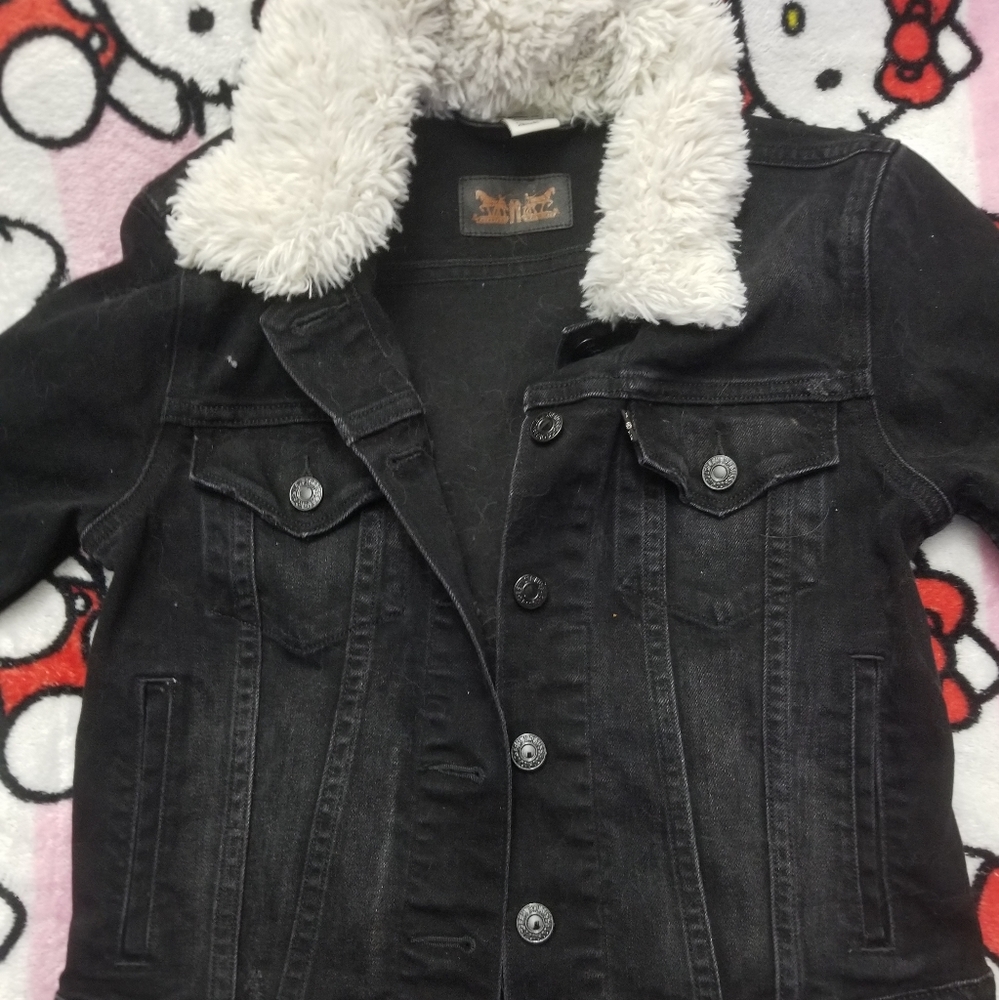 Levi's jean / denim sherpa jacket ꔫ